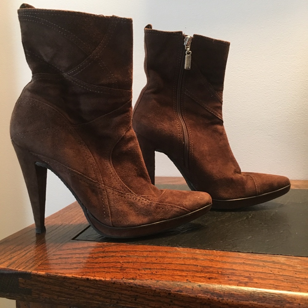 🔥Carlos Santana chocolate brown suede boots